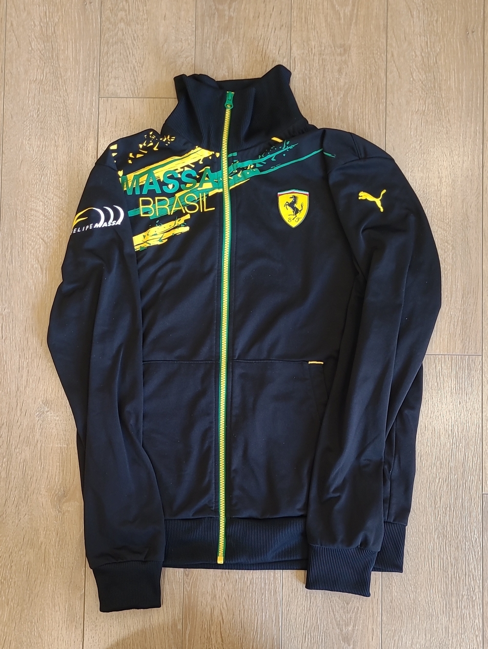 Y2K Puma Ferrari Felipe Massa Brazil Zip Track Jacket